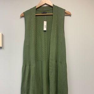 NEW! New Directions Green Long Sweater Vest